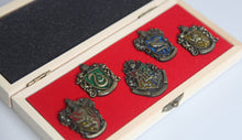 Load image into Gallery viewer, Hogwarts House Pins In Box - Harry Potter
