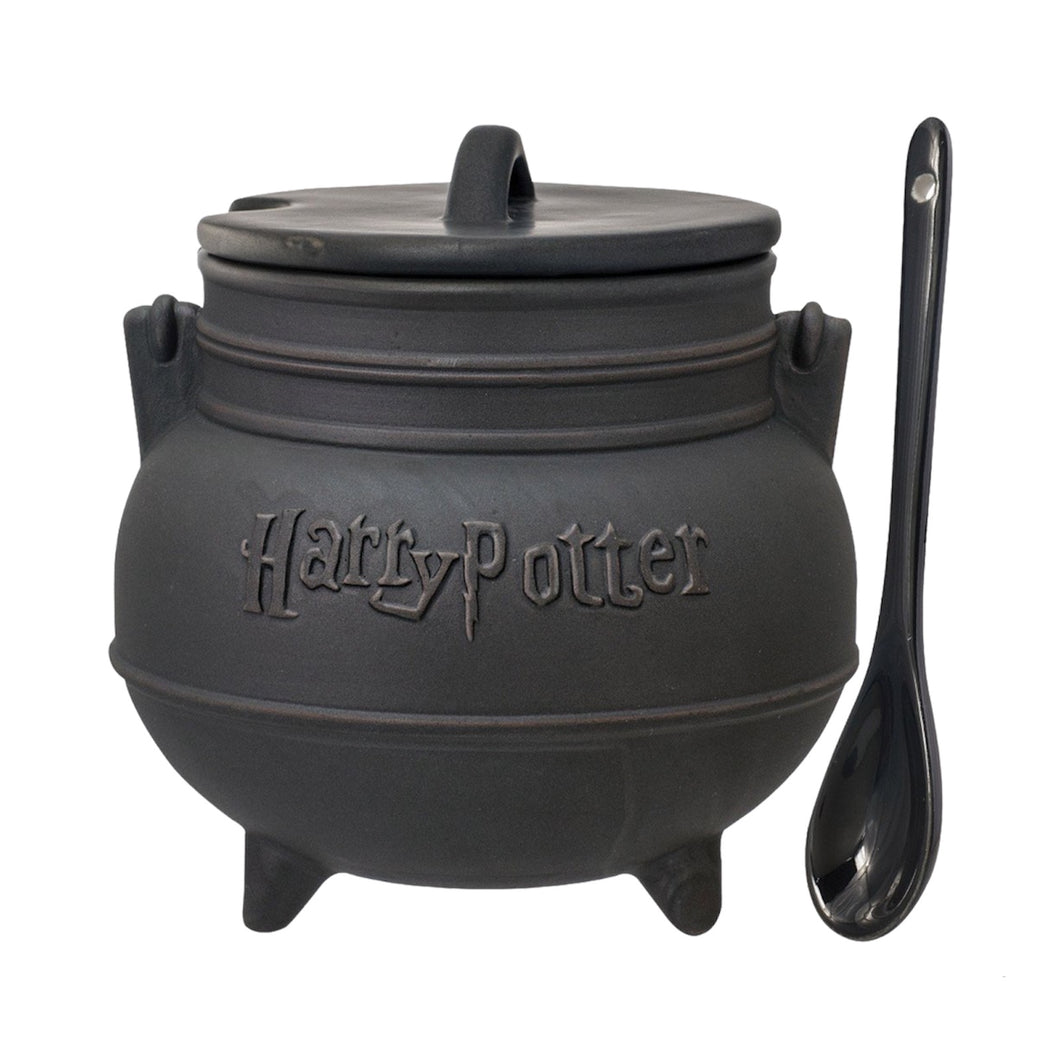Cauldron Ceramic Soup Mug With Spoon - Harry Potter